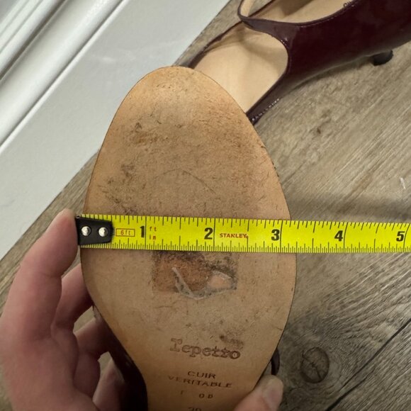 Repetto | Burgundy Mini Heel Mary Janes - Size EU 38 - Picture 11 of 16